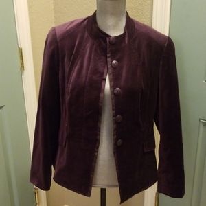 Coldwater Creek Classic velvet jacket
